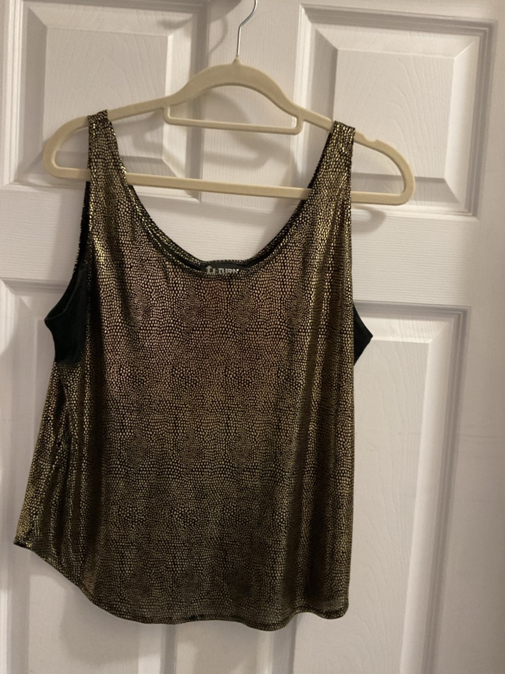 80s VINTAGE Shiny sparkle tank top